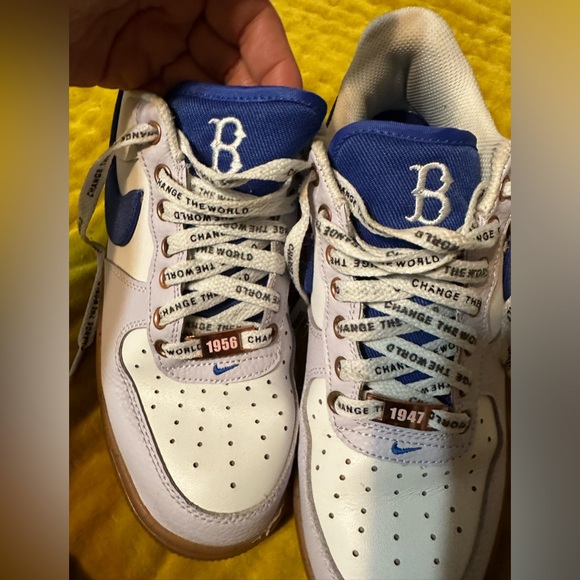 Nike Air Force 1 ‘07’ Jackie Robinson sneakers Size 8 - Picture 8 of 15